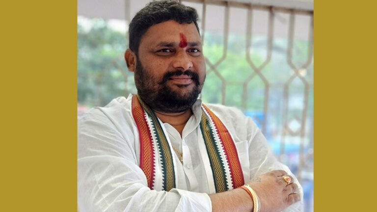 Chandram Krishna Goud as the president of Medak district of Gowda Jana Rakshas Porota Samiti