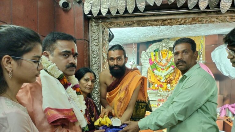 Mahbub Nagar District Judge who visited Vana Durga Mata