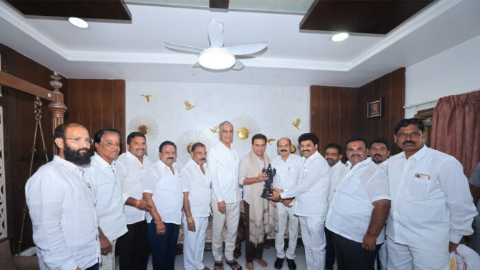 Sangareddy MLA Chinta Prabhakar met Harish Rao KTR politely