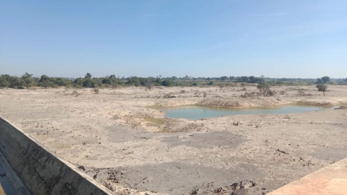 Water or Check Dam..Farmers are worried..