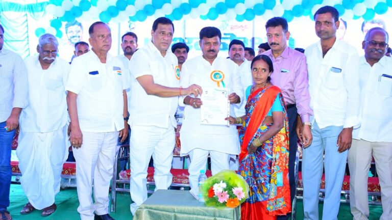 Zaheerabad MP handed over welfare scheme documents