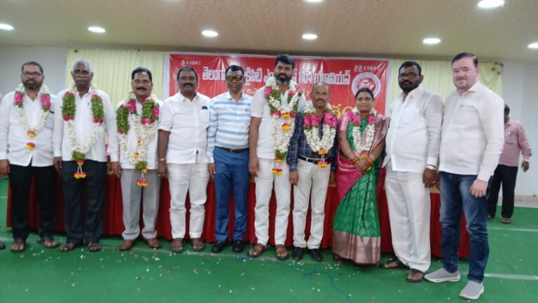 తెలంగాణ ఎలక్ట్రిసిటీ ఎంప్లాయిస్ 1104 యూనియన్ ఏకగ్రీవంగా జిల్లా నూతన కార్యవర్గం ఎన్నిక